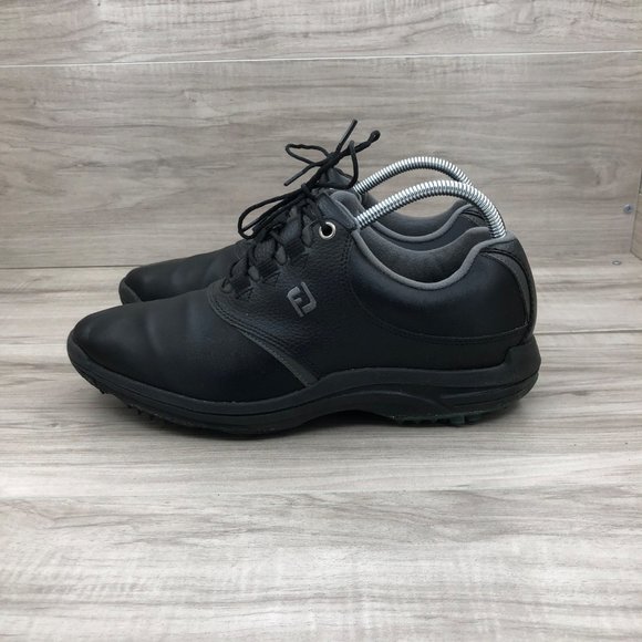 FootJoy Golf Shoes Mens 9 M Black GreenJoy Lace Up Soft Spike Cleats main image 10